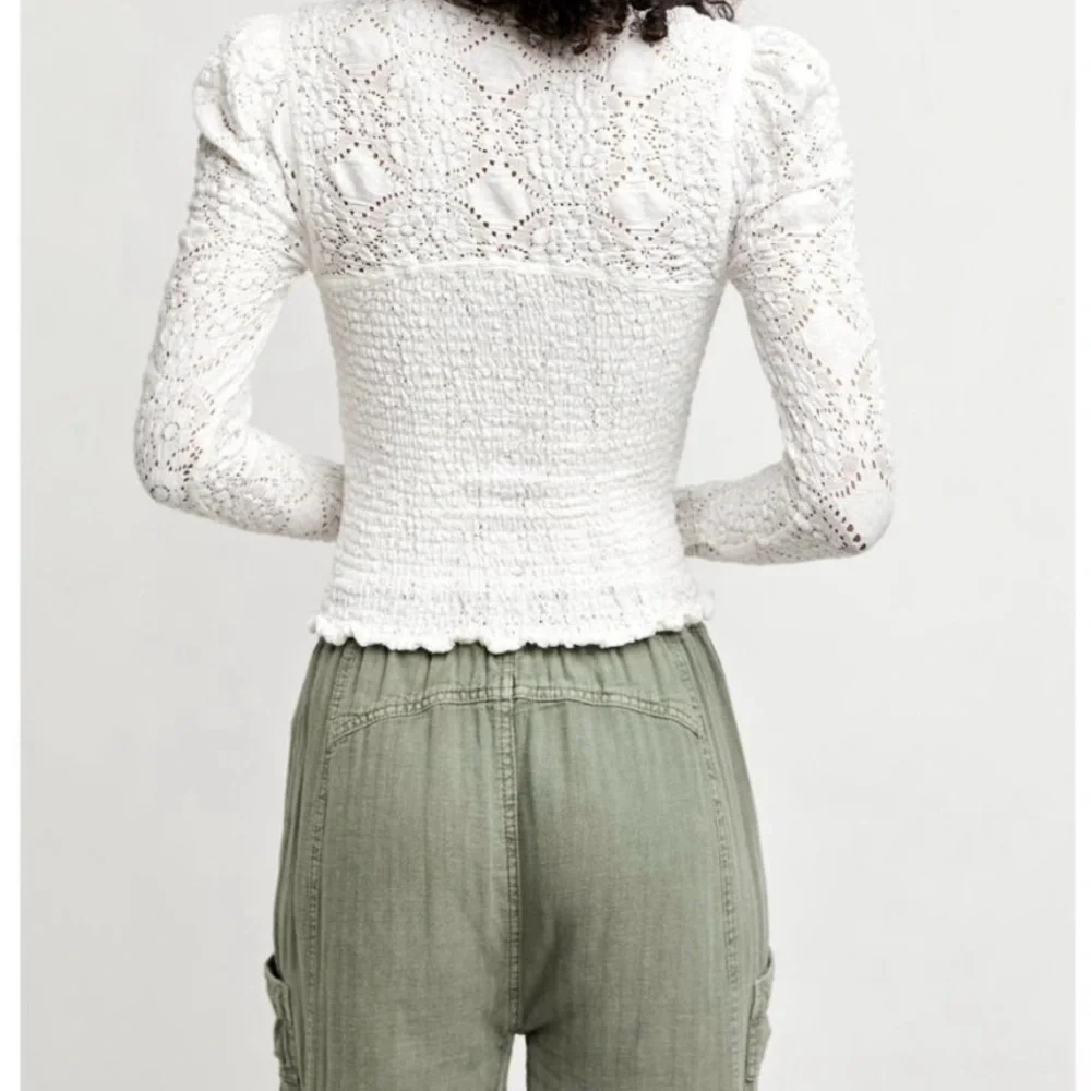 Free People corset, smocked top size large - Picture 2 of 10